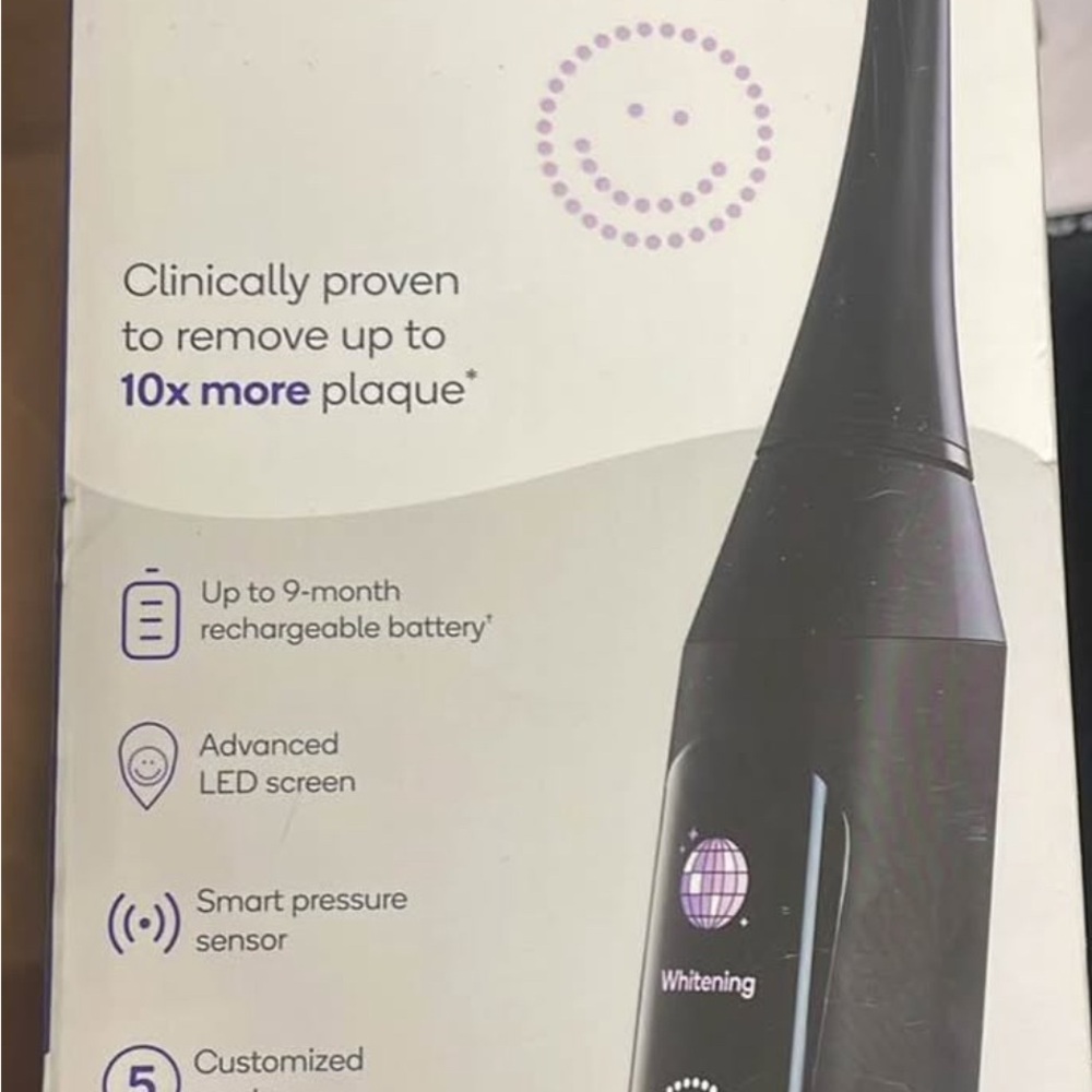 Electric Toothbrush with Advanced LED Screen - Black